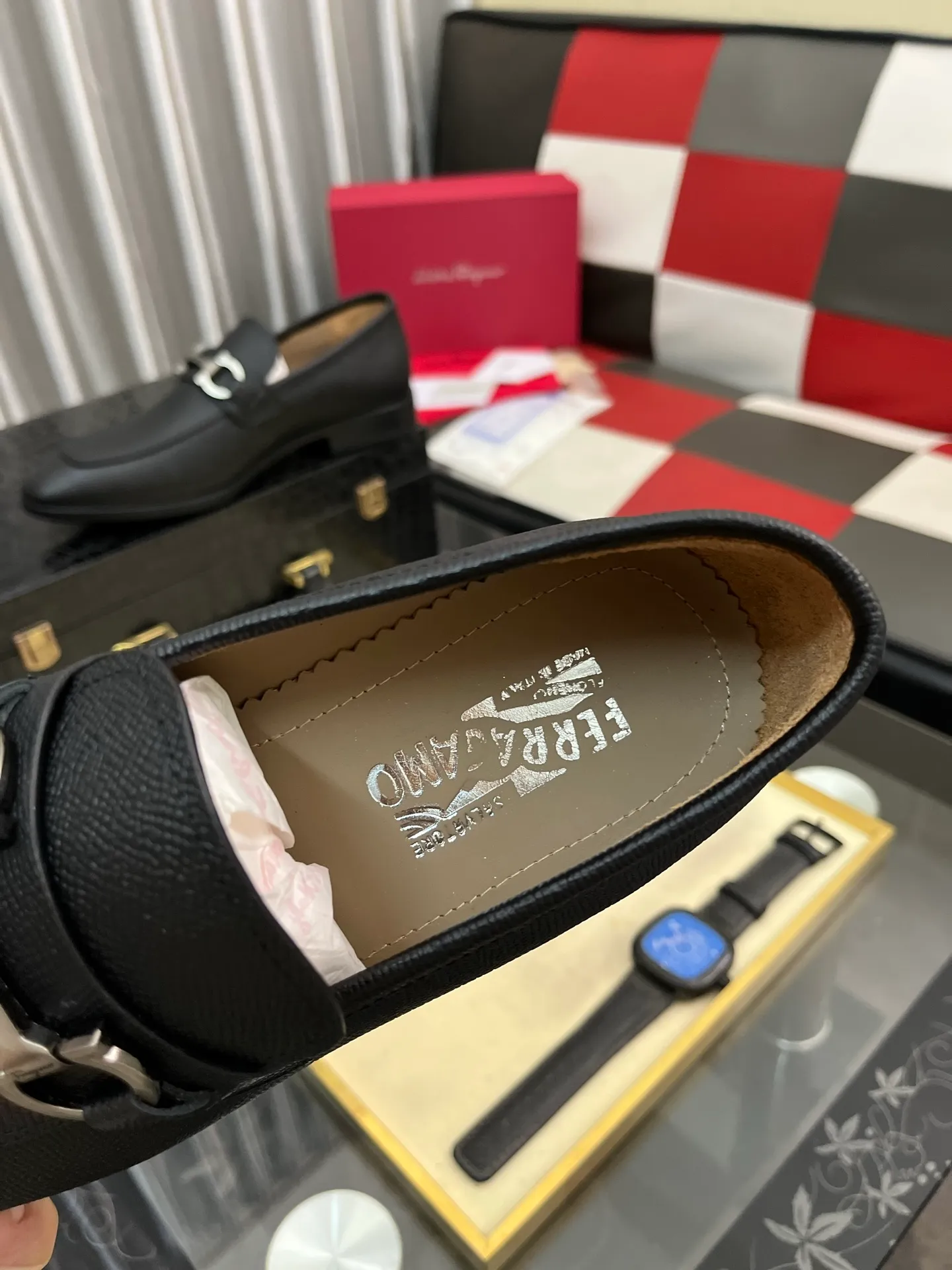 Men's shoes 💰600⌚️⌚️[Salvatore Ferragamo] Ferragamo business leather shoes, 1:1 top purchasing quality, imported selected original calfskin for the uppers, imported original soft water-dyed cowhide for the inner feet, imported original customized Italian handmade lightweight foam outsole, size: 39-44 5️⃣ options available